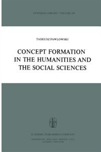 Front cover_Concept Formation in the Humanities and the Social Sciences