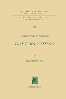 Couverture_A Critical Study of Condillac's