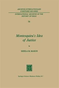 Front cover_Montesquieu's Idea of Justice