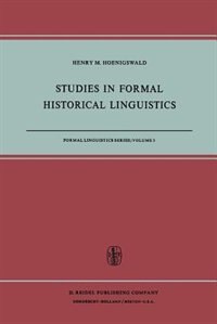 Studies in Formal Historical Linguistics