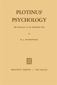 Front cover_Plotinus' Psychology