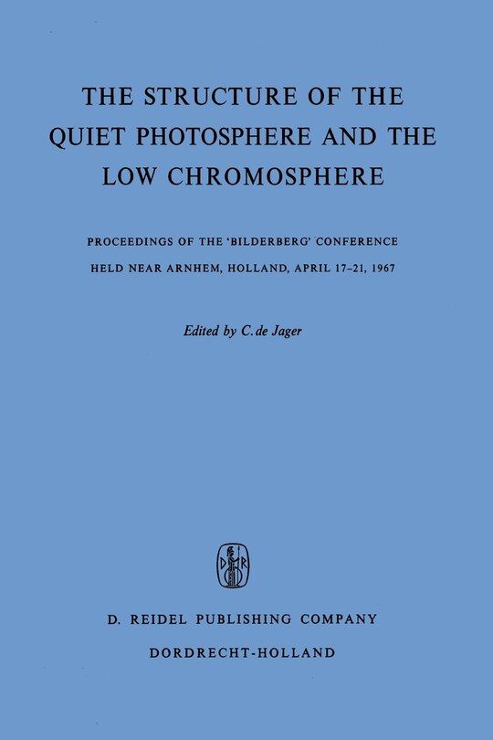 Front cover_The Structure of the Quiet Photosphere and the Low Chromosphere