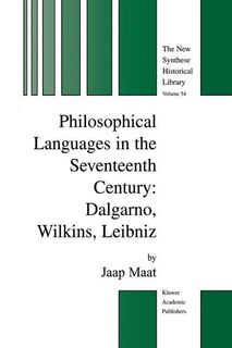 Front cover_Philosophical Languages in the Seventeenth Century