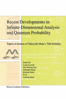 Couverture_Recent Developments in Infinite-Dimensional Analysis and Quantum Probability