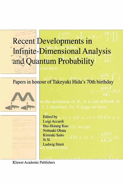 Couverture_Recent Developments in Infinite-Dimensional Analysis and Quantum Probability