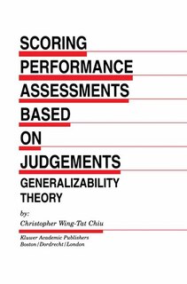 Couverture_Scoring Performance Assessments Based on Judgements