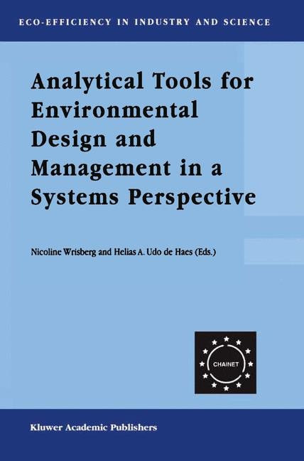 Front cover_Analytical Tools For Environmental Design And Management In A Systems Perspective