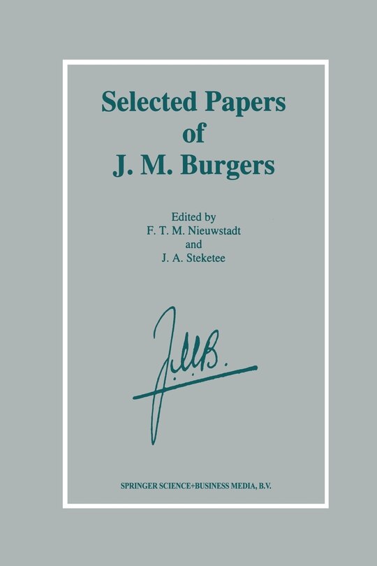 Couverture_Selected Papers of J. M. Burgers