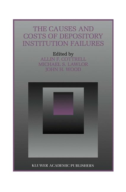 Couverture_The Causes and Costs of Depository Institution Failures