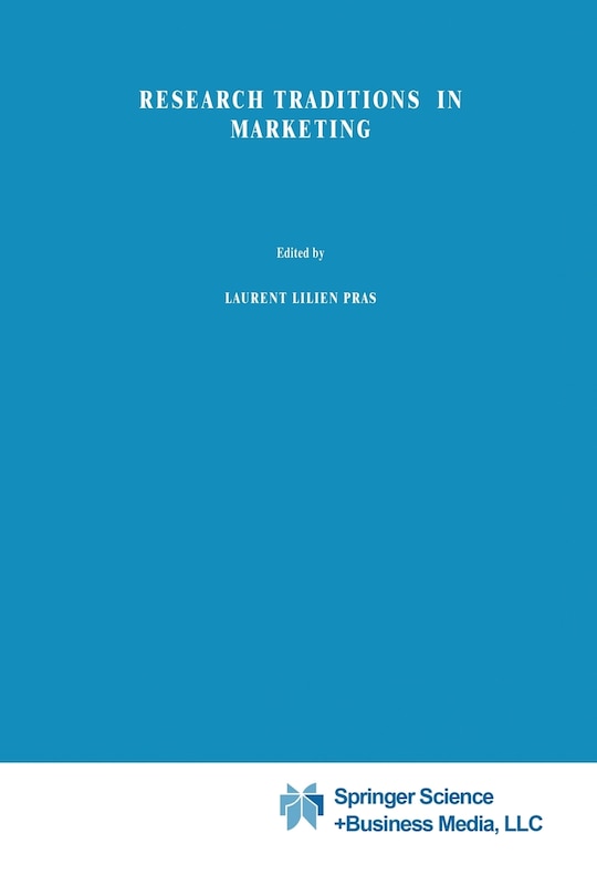 Front cover_Research traditions in marketing
