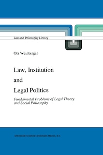Front cover_Law, Institution and Legal Politics