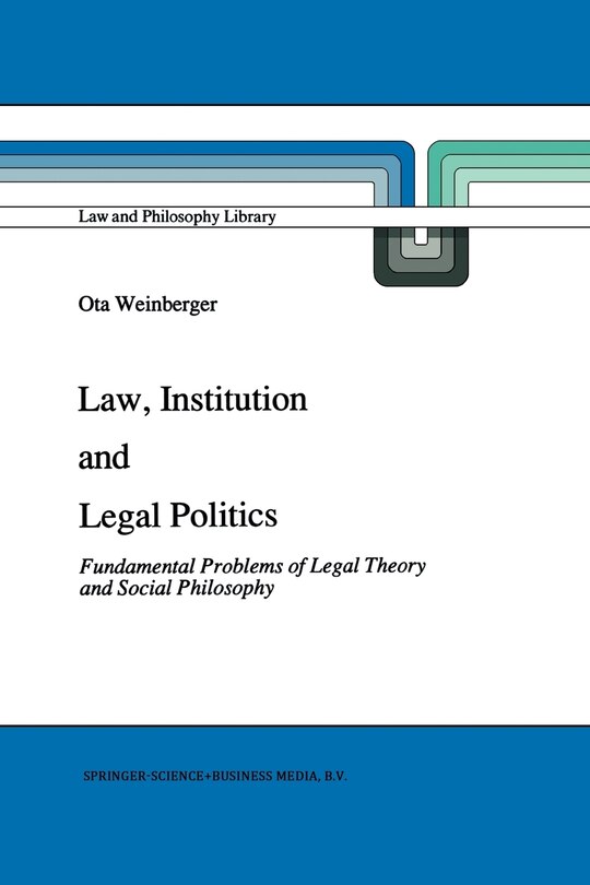 Front cover_Law, Institution and Legal Politics