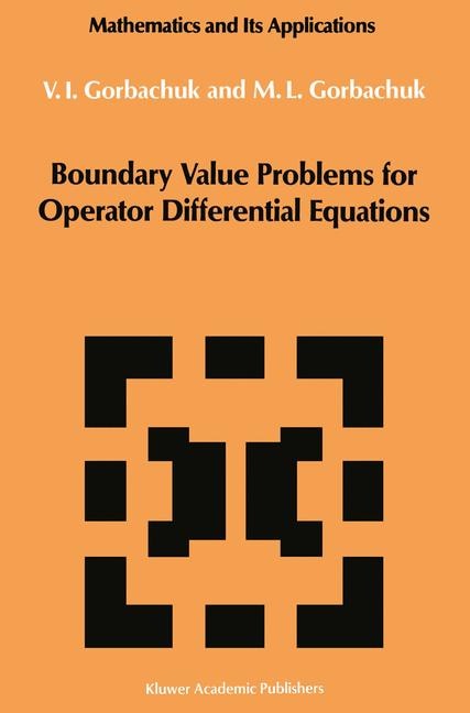 Front cover_Boundary Value Problems for Operator Differential Equations