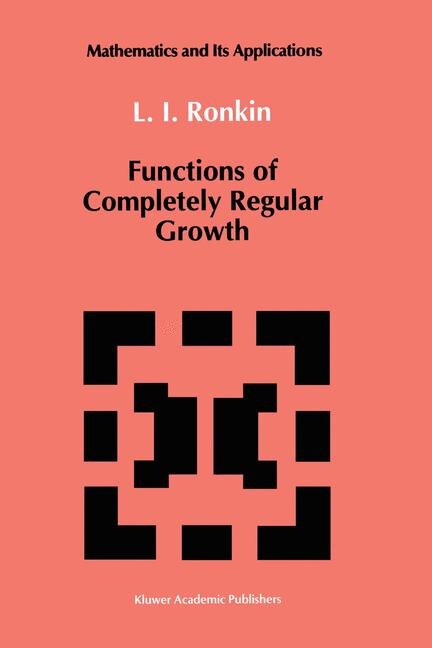 Couverture_Functions of Completely Regular Growth