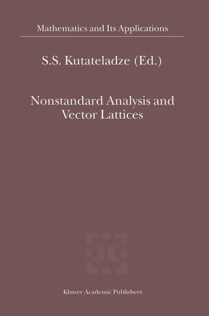 Front cover_Nonstandard Analysis and Vector Lattices