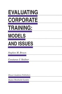 Front cover_Evaluating Corporate Training