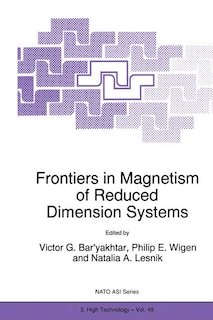 Couverture_Frontiers in Magnetism of Reduced Dimension Systems