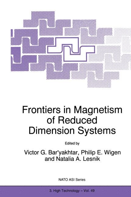 Couverture_Frontiers in Magnetism of Reduced Dimension Systems