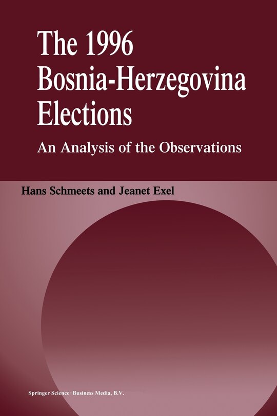 Front cover_The 1996 Bosnia-Herzegovina Elections