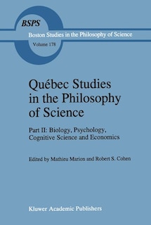 Couverture_Quebec Studies In The Philosophy Of Science
