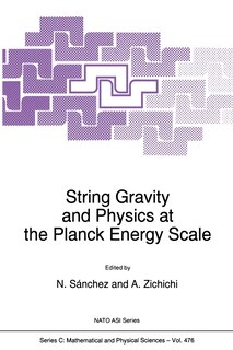 Couverture_String Gravity and Physics at the Planck Energy Scale