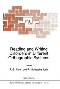 Couverture_Reading and Writing Disorders in Different Orthographic Systems