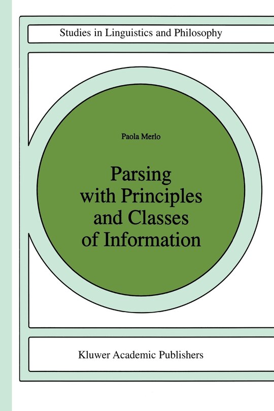 Front cover_Parsing with Principles and Classes of Information