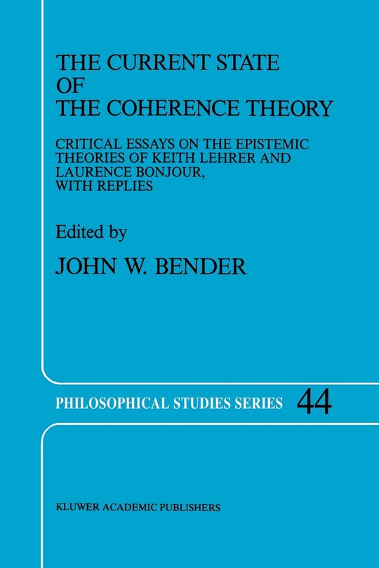 Front cover_The Current State of the Coherence Theory