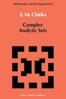 Front cover_Complex Analytic Sets