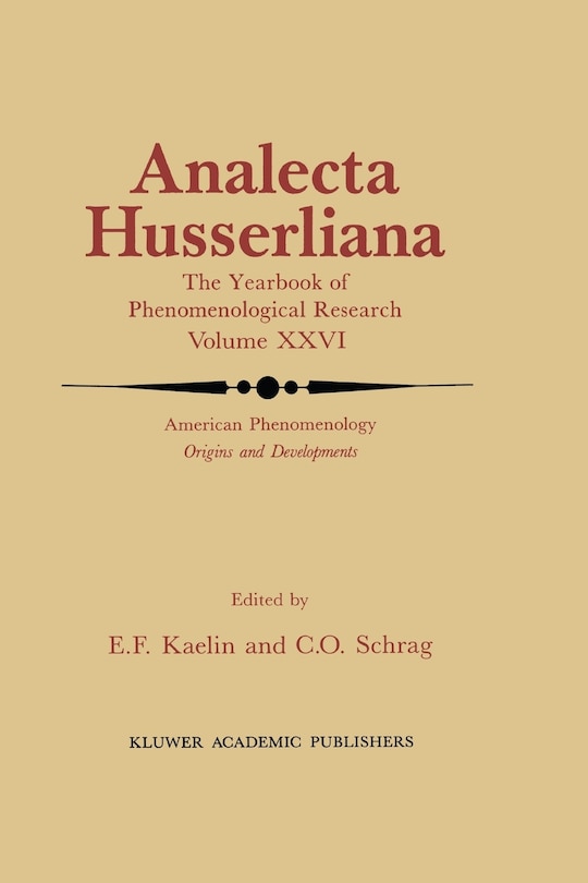 Front cover_American Phenomenology