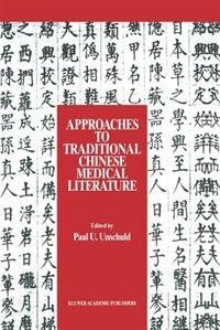 Couverture_Approaches to Traditional Chinese Medical Literature