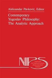 Front cover_Contemporary Yugoslav Philosophy: The Analytic Approach