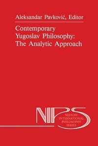 Front cover_Contemporary Yugoslav Philosophy: The Analytic Approach