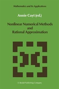 Couverture_Nonlinear Numerical Methods and Rational Approximation