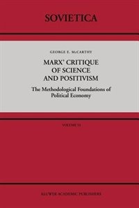 Couverture_Marx' Critique of Science and Positivism