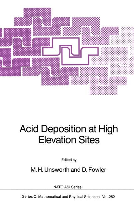 Couverture_Acid Deposition At High Elevation Sites