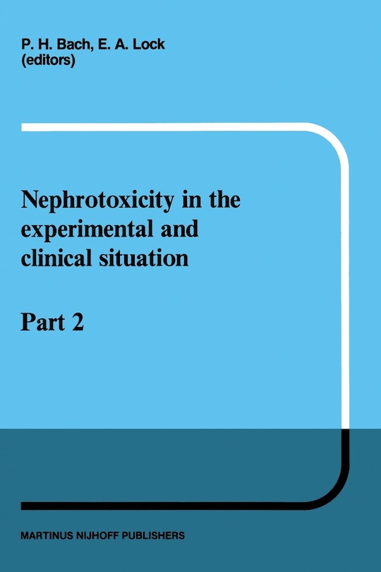 Couverture_Nephrotoxicity in the Experimental and Clinical Situation