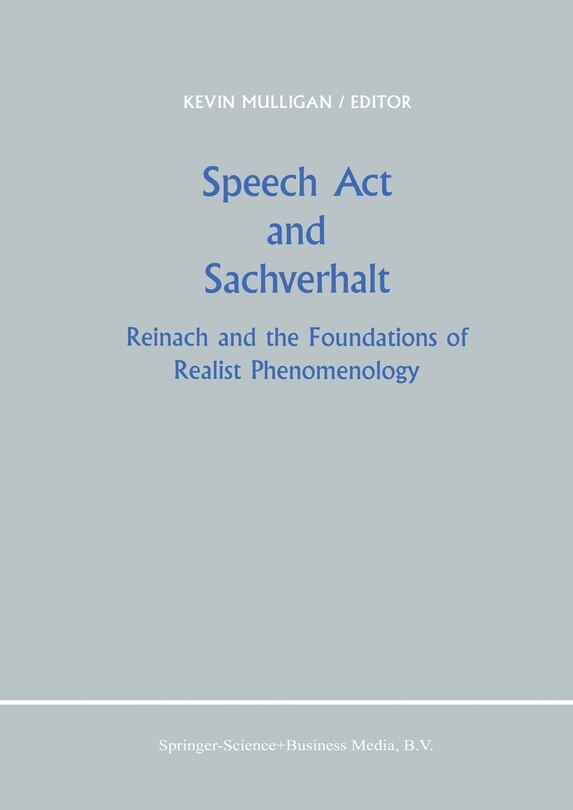 Couverture_Speech Act and Sachverhalt