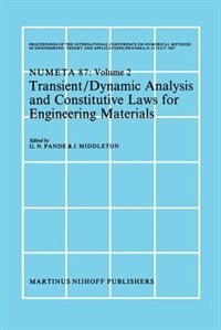 Front cover_Transient/Dynamic Analysis and Constitutive Laws for Engineering Materials