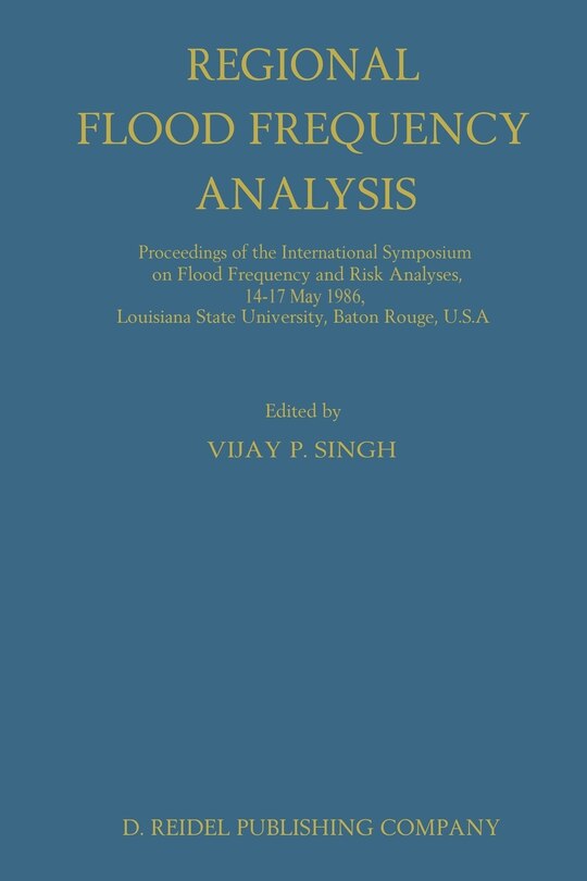 Front cover_Regional Flood Frequency Analysis