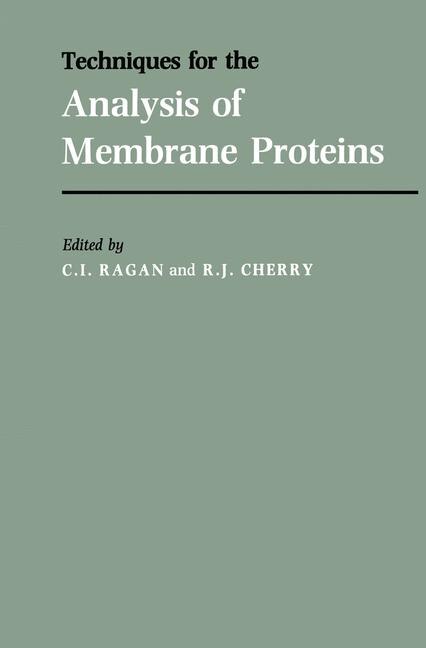 Couverture_Techniques for the Analysis of Membrane Proteins