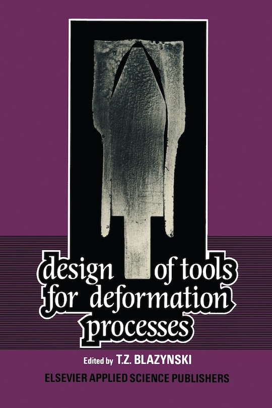 Couverture_Design of Tools for Deformation Processes