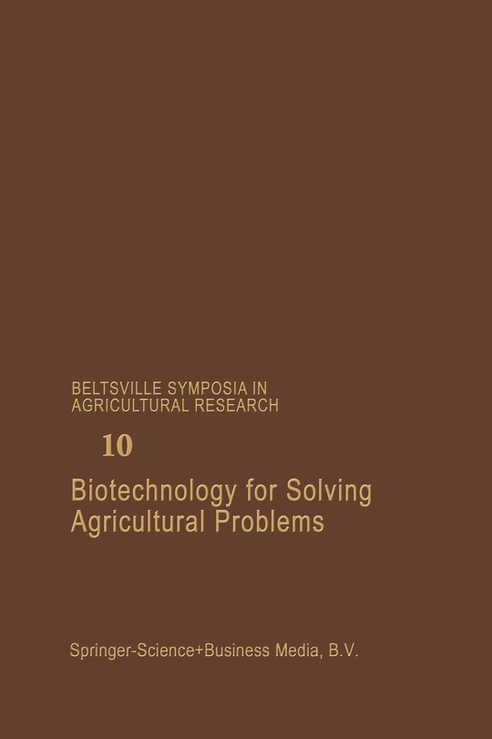 Front cover_Biotechnology for Solving Agricultural Problems