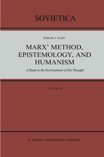 Front cover_Marx' Method, Epistemology, and Humanism