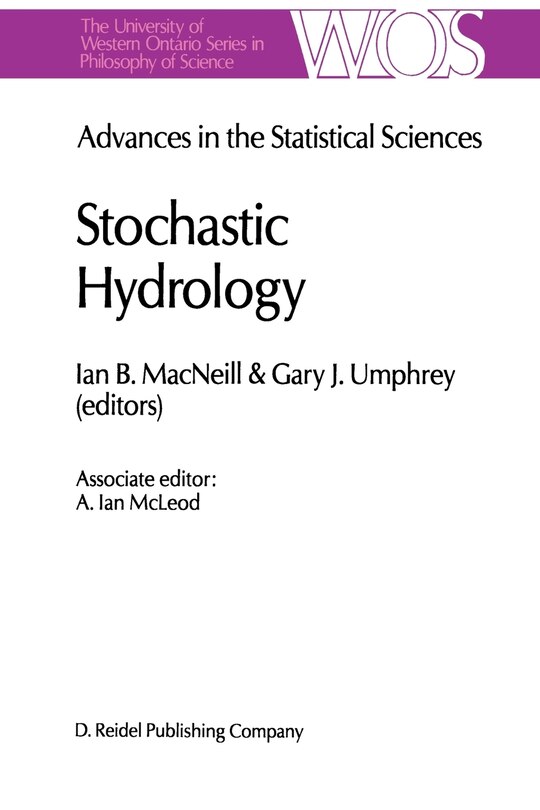 Front cover_Advances in the Statistical Sciences: Stochastic Hydrology