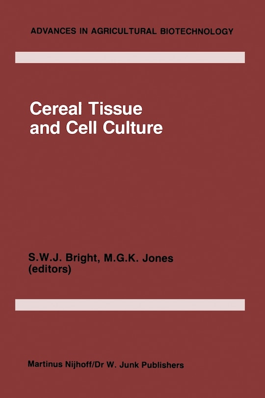 Front cover_Cereal Tissue and Cell Culture