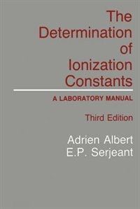 Couverture_The Determination Of Ionization Constants