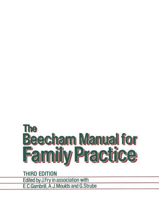 Couverture_The Beecham Manual For Family Practice