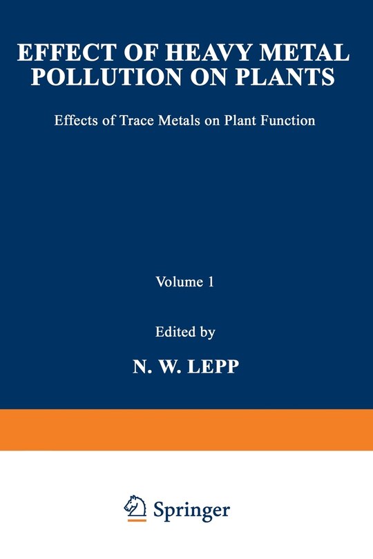 Front cover_Effect of Heavy Metal Pollution on Plants