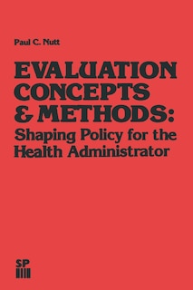 Couverture_Evaluation Concepts And Methods